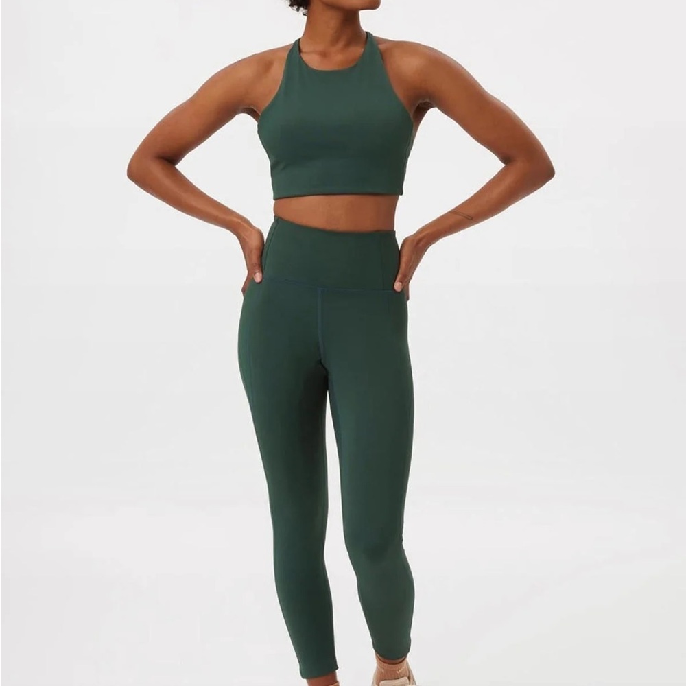 Girlfriend Collective Moss Compressive High Rise Leggings 23 3/4 inseam